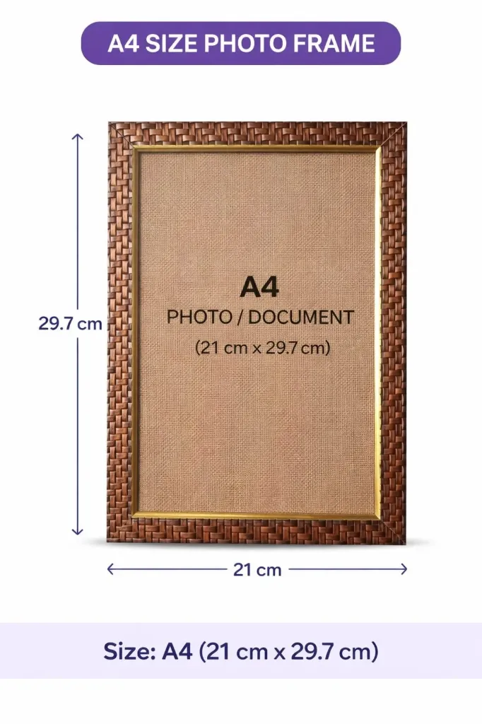 BROWN WOODEN PHOTO FREAM